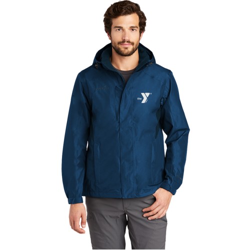 Eddie Bauer Mens Rain Jacket Embroidered